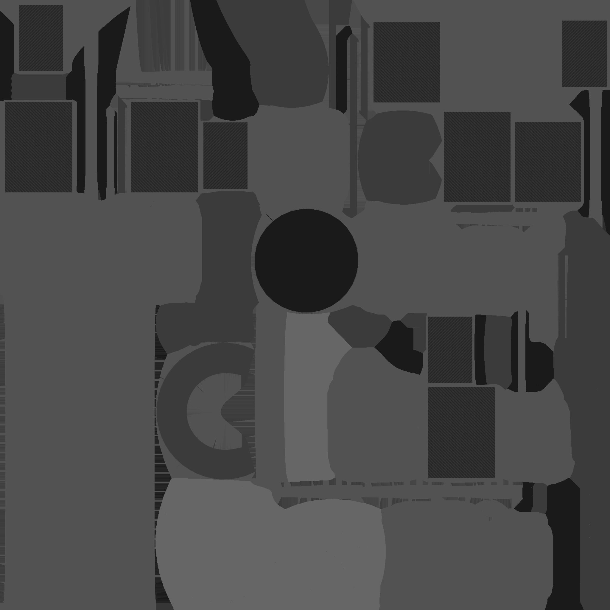 Satellite A10 China - SciFi Space Design Low-poly 3D model_24