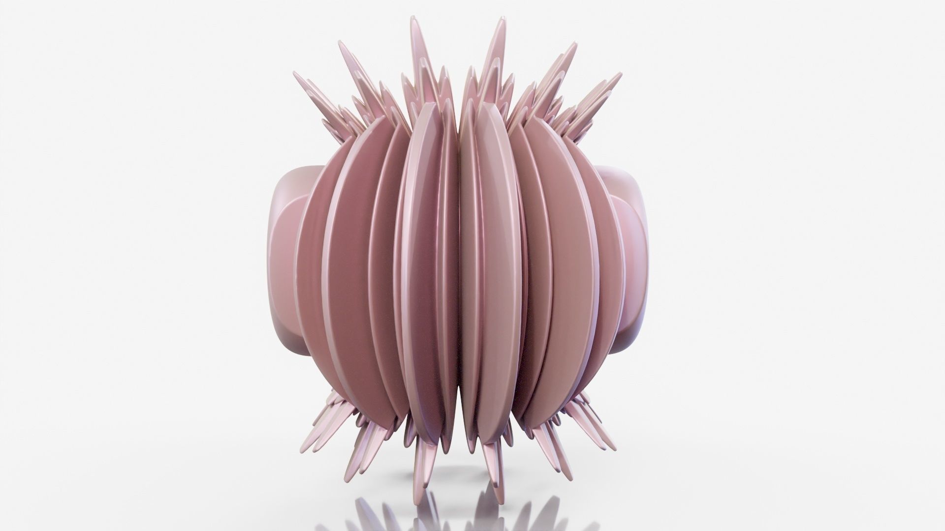 Hyperfan flower sculpture 3D model_17