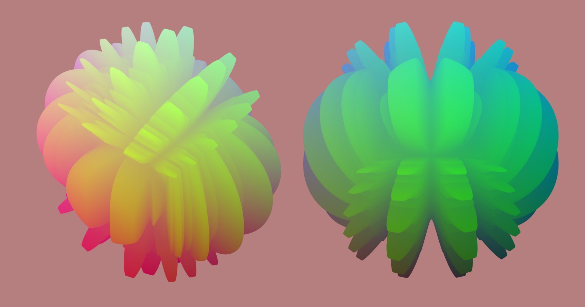 Hyperfan flower sculpture 3D model_5