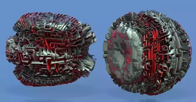 Hamburger ball 3D model