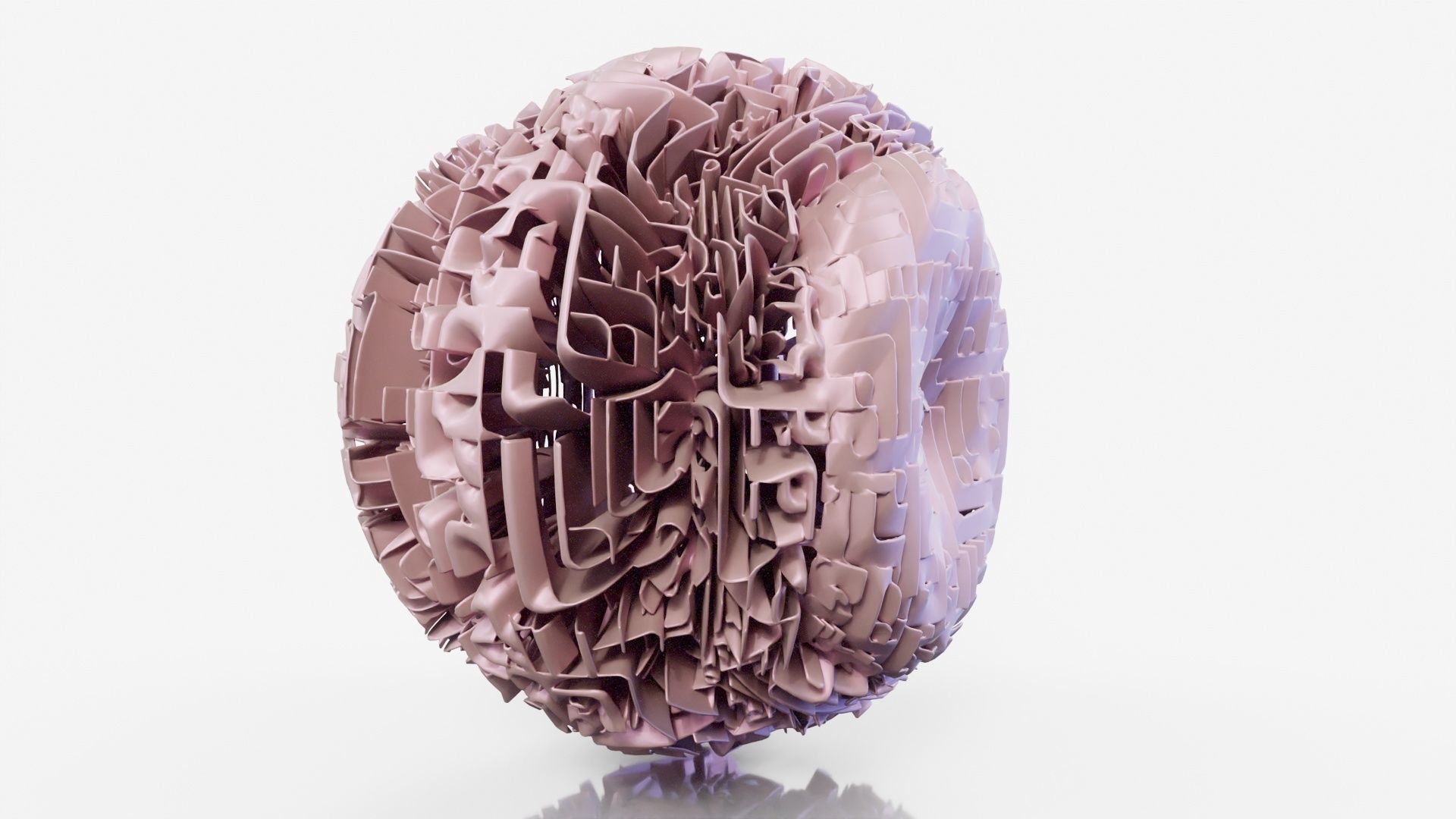 Hamburger ball 3D model_16