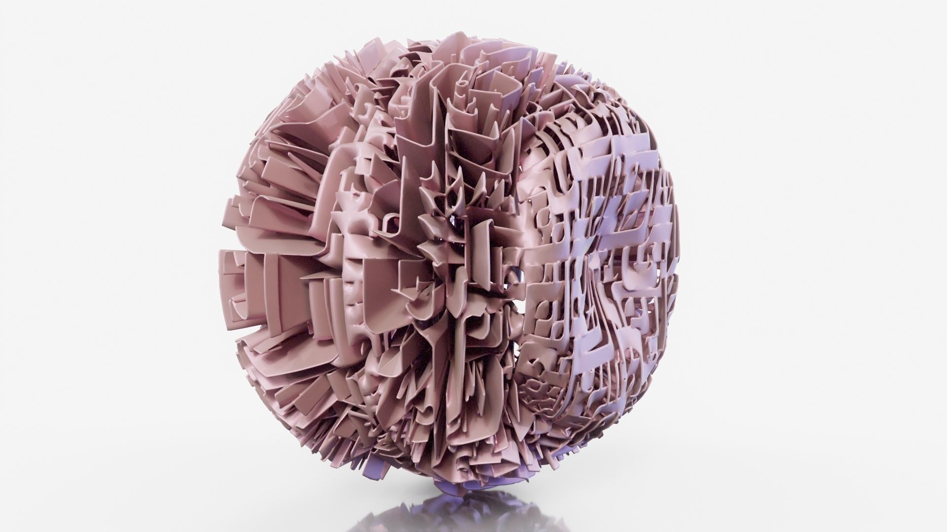 Hamburger ball 3D model_10