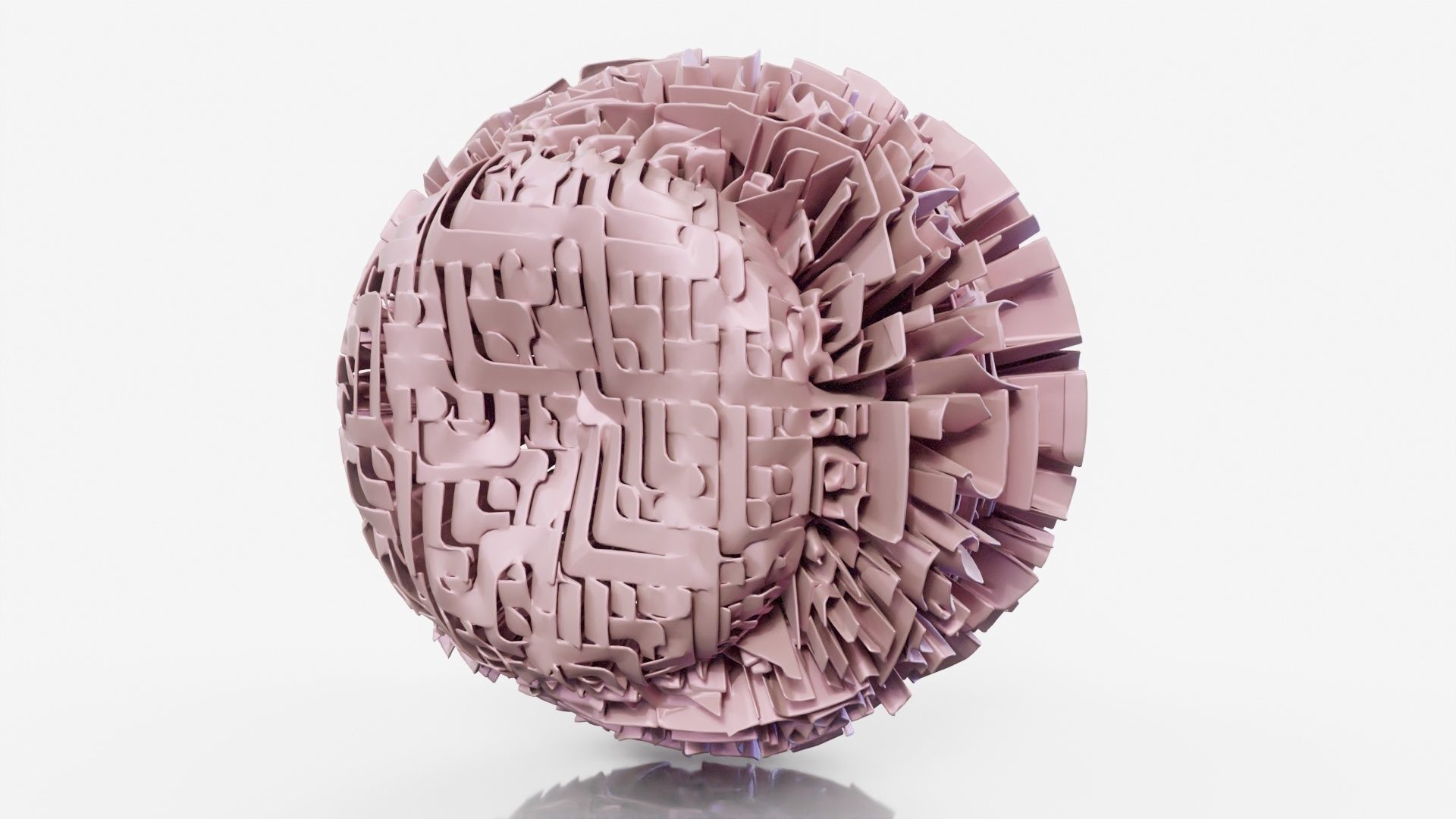 Hamburger ball 3D model_13