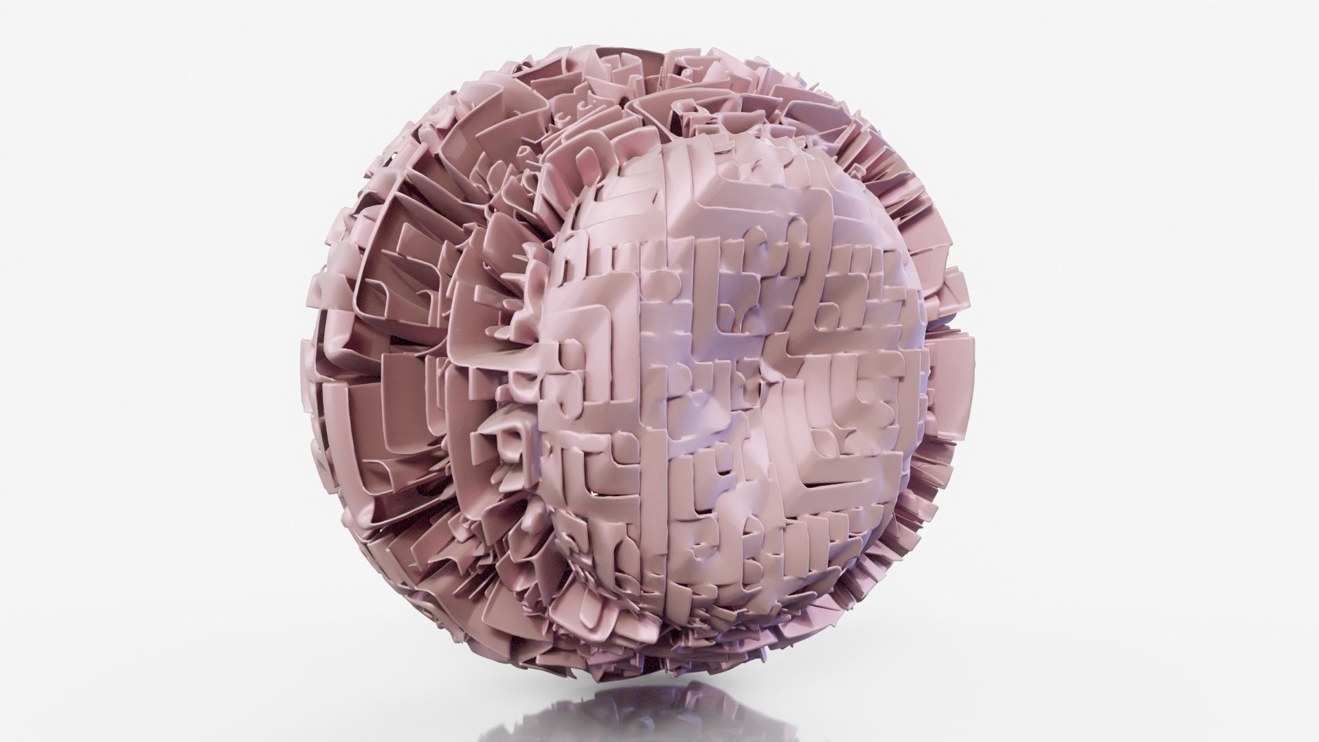 Hamburger ball 3D model_15