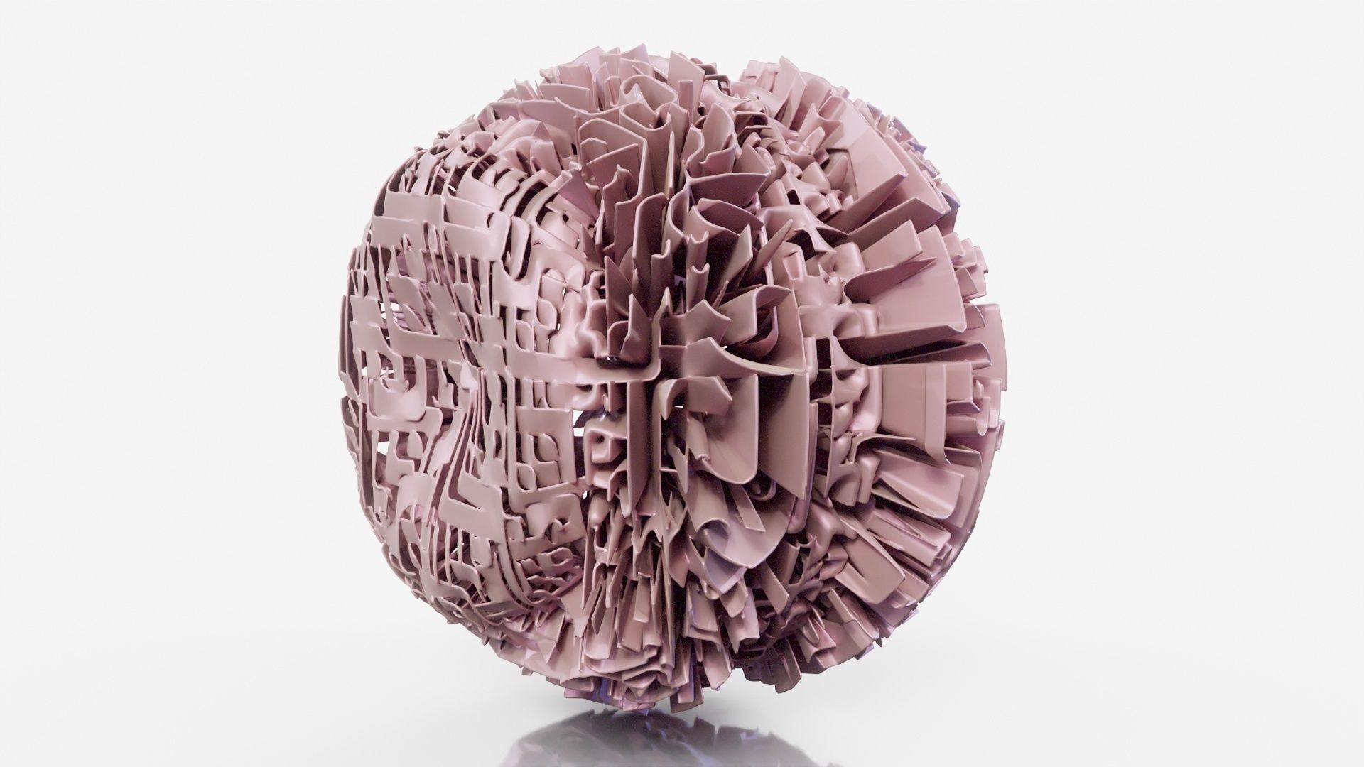 Hamburger ball 3D model_12