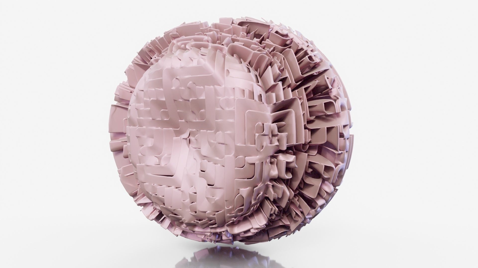 Hamburger ball 3D model_19