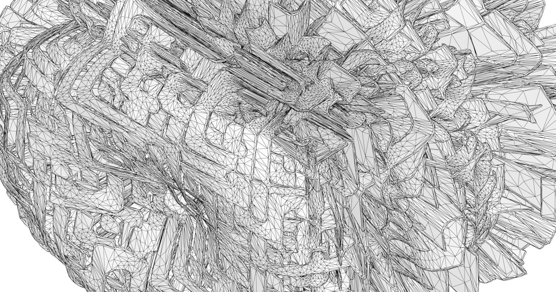 Hamburger ball 3D model_6