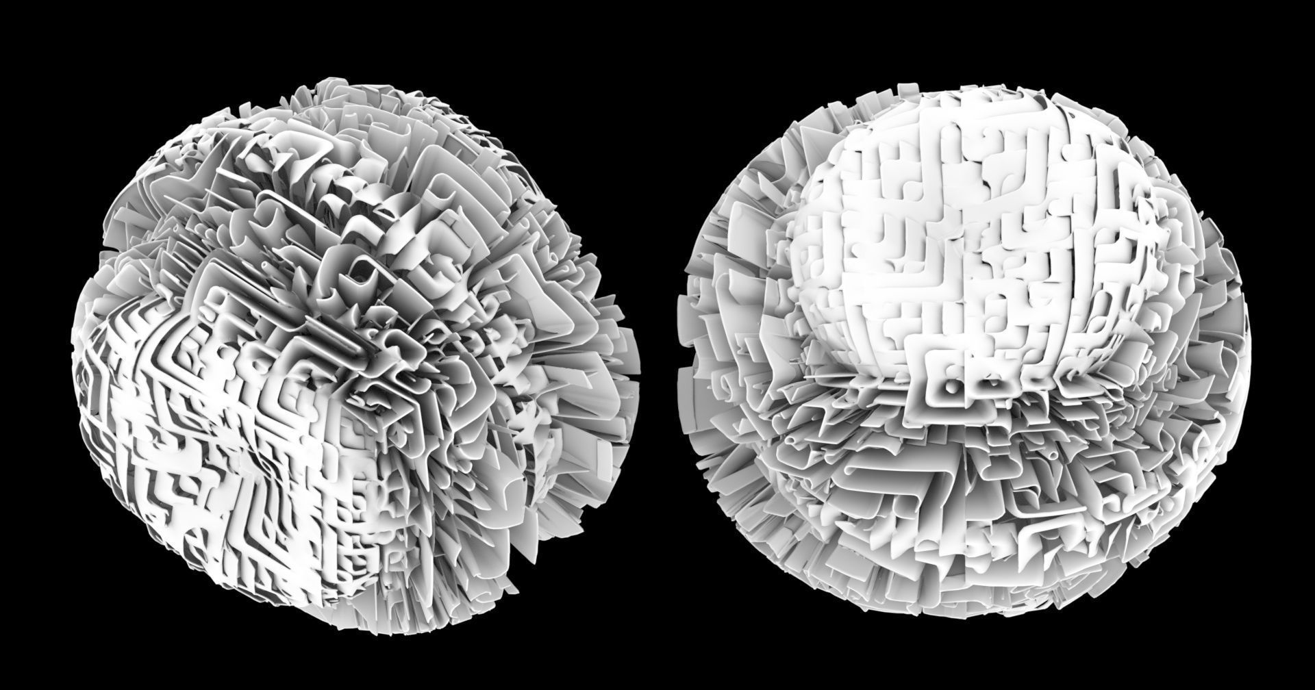 Hamburger ball 3D model_1