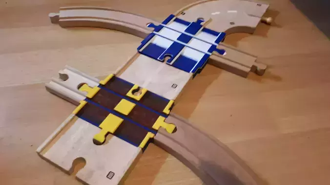 BigJigs wooden roadway pieces Free 3D print model