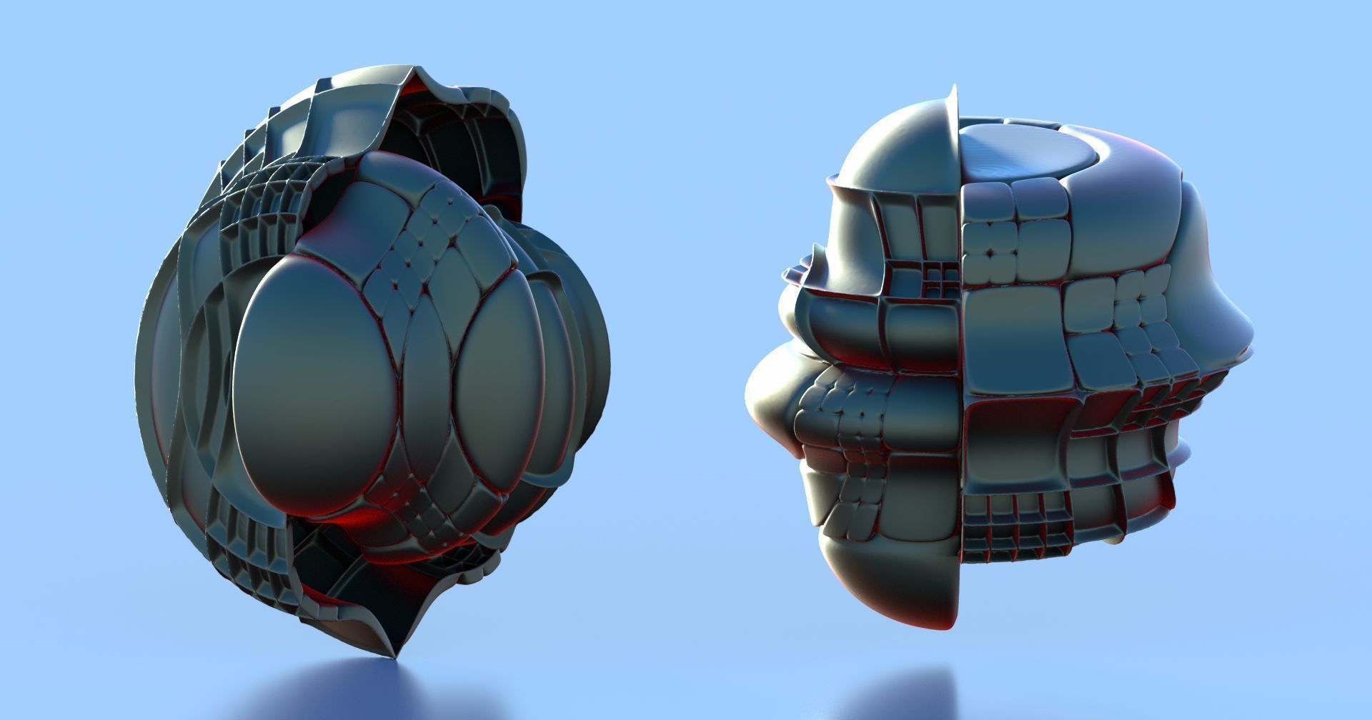 Golfbal vacuum cleaner 3D model_2