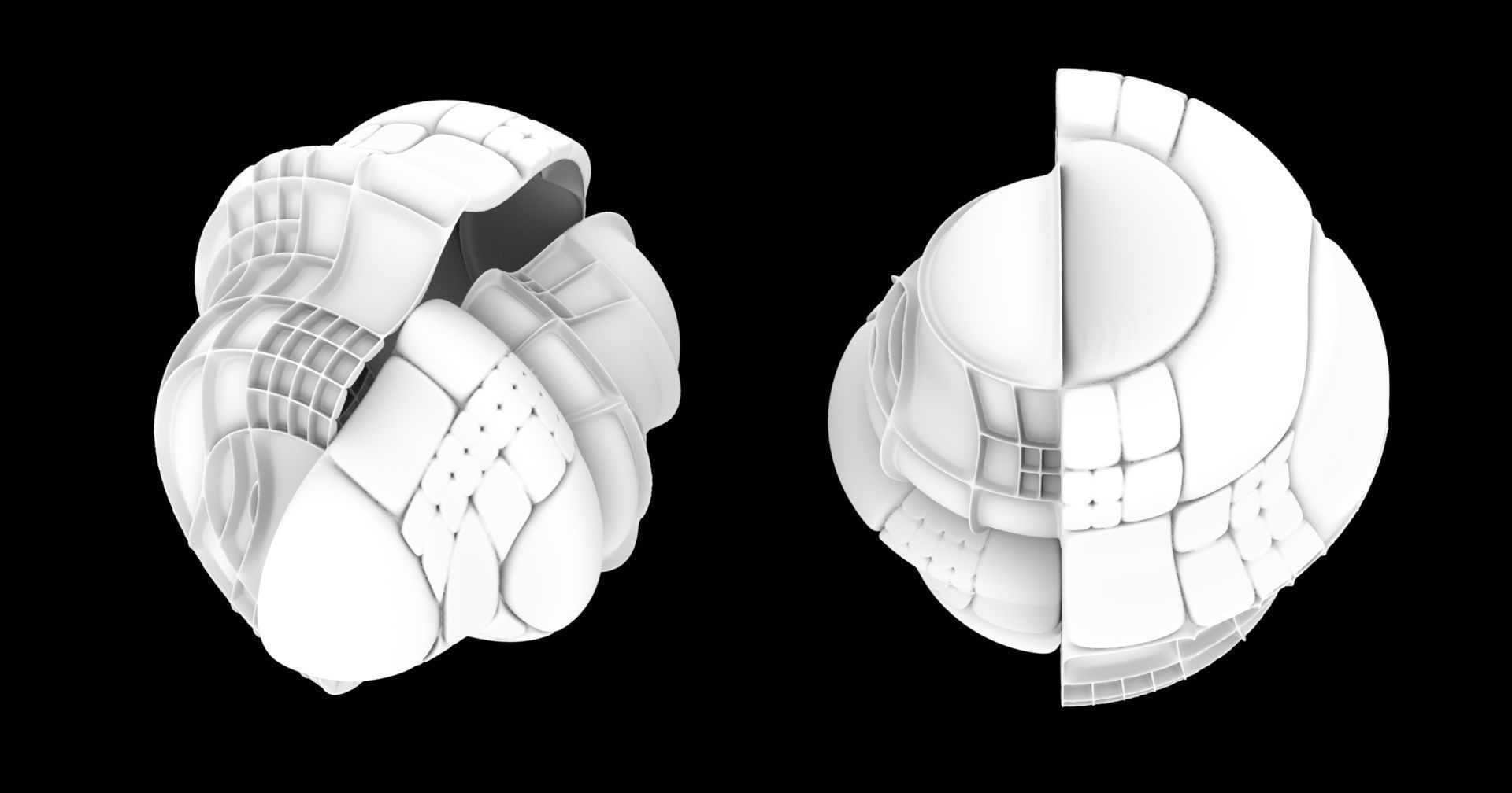 Golfbal vacuum cleaner 3D model_1