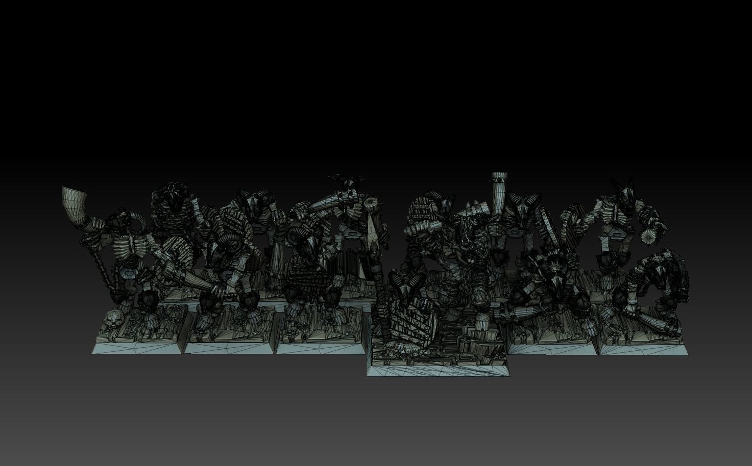 Undead Beastmen Light Club men 3D print model_11