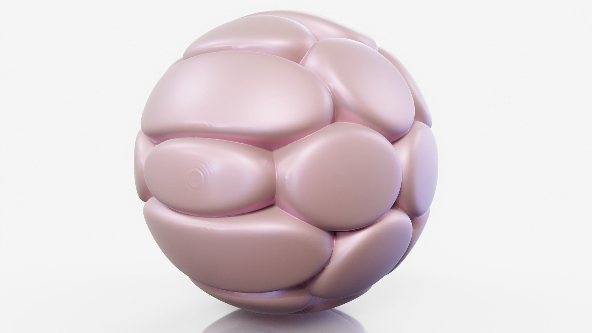 Flower ball 3D model_16
