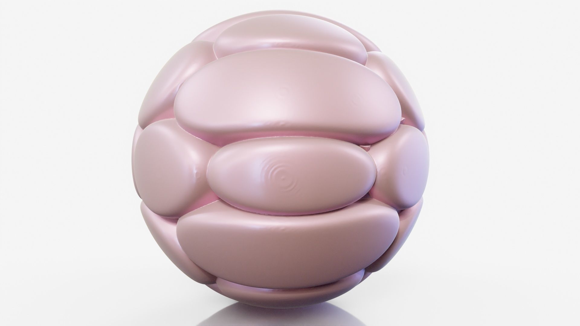 Flower ball 3D model_11