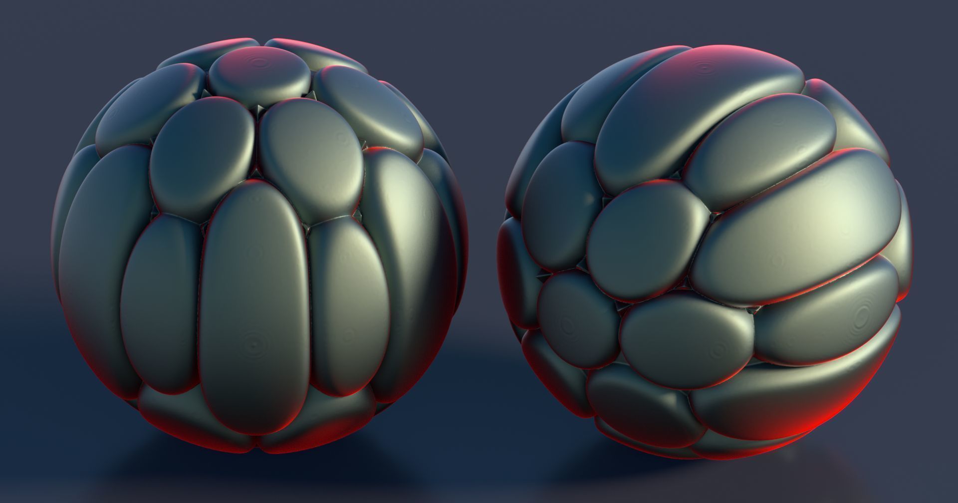 Flower ball 3D model_4