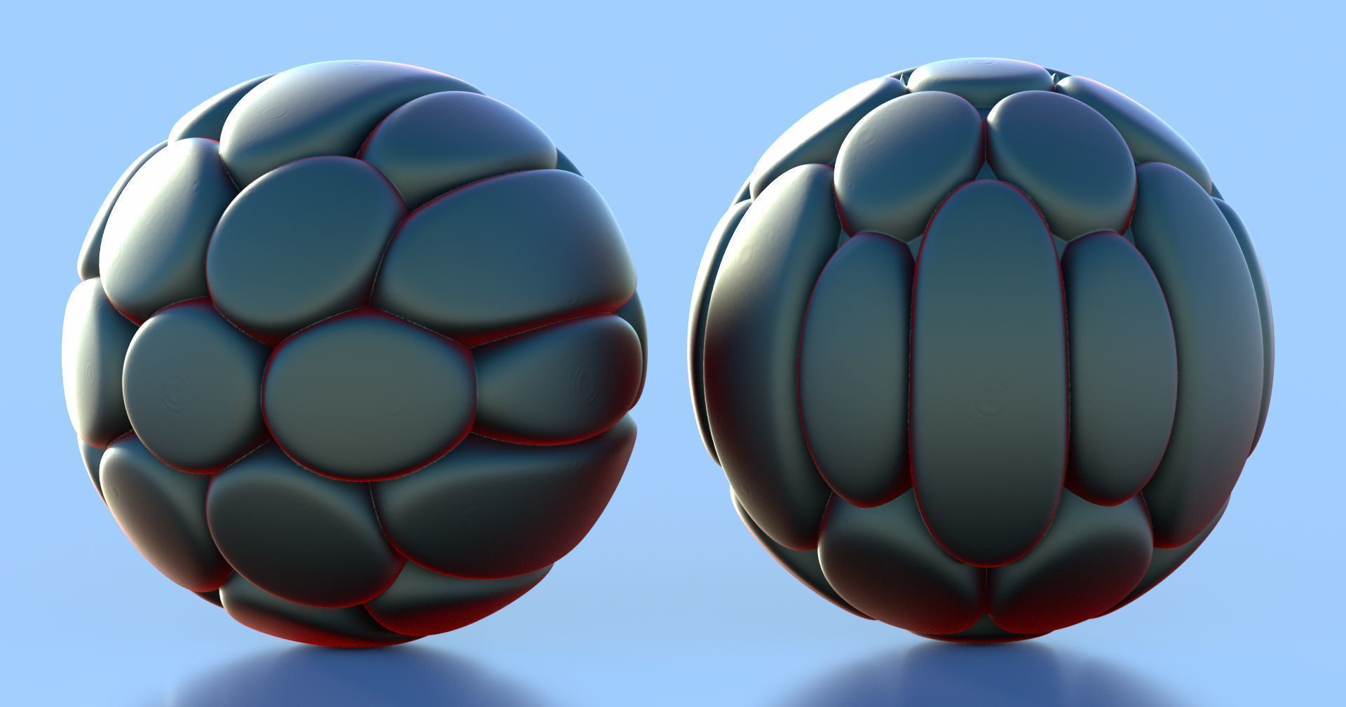 Flower ball 3D model_2