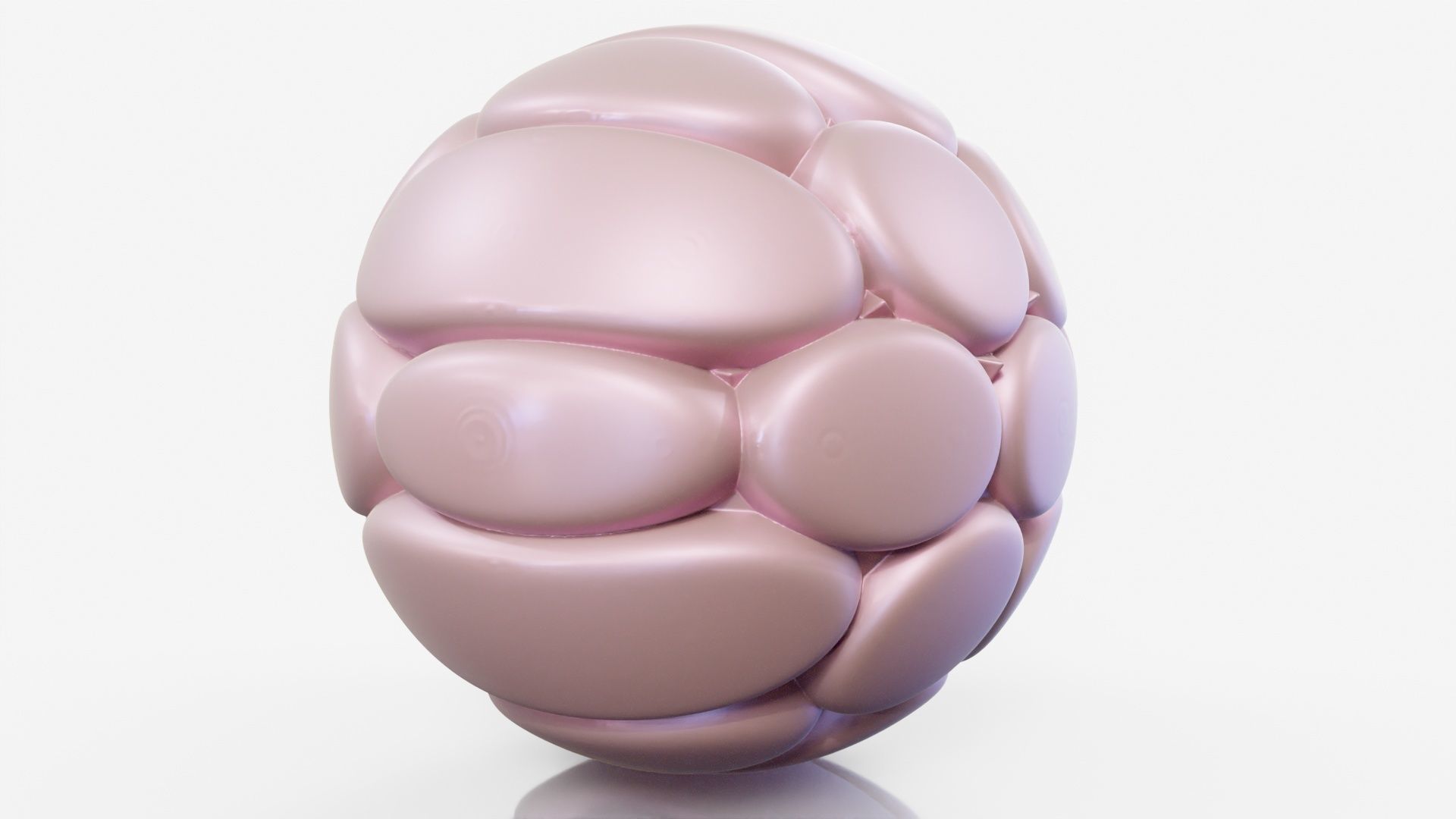 Flower ball 3D model_10