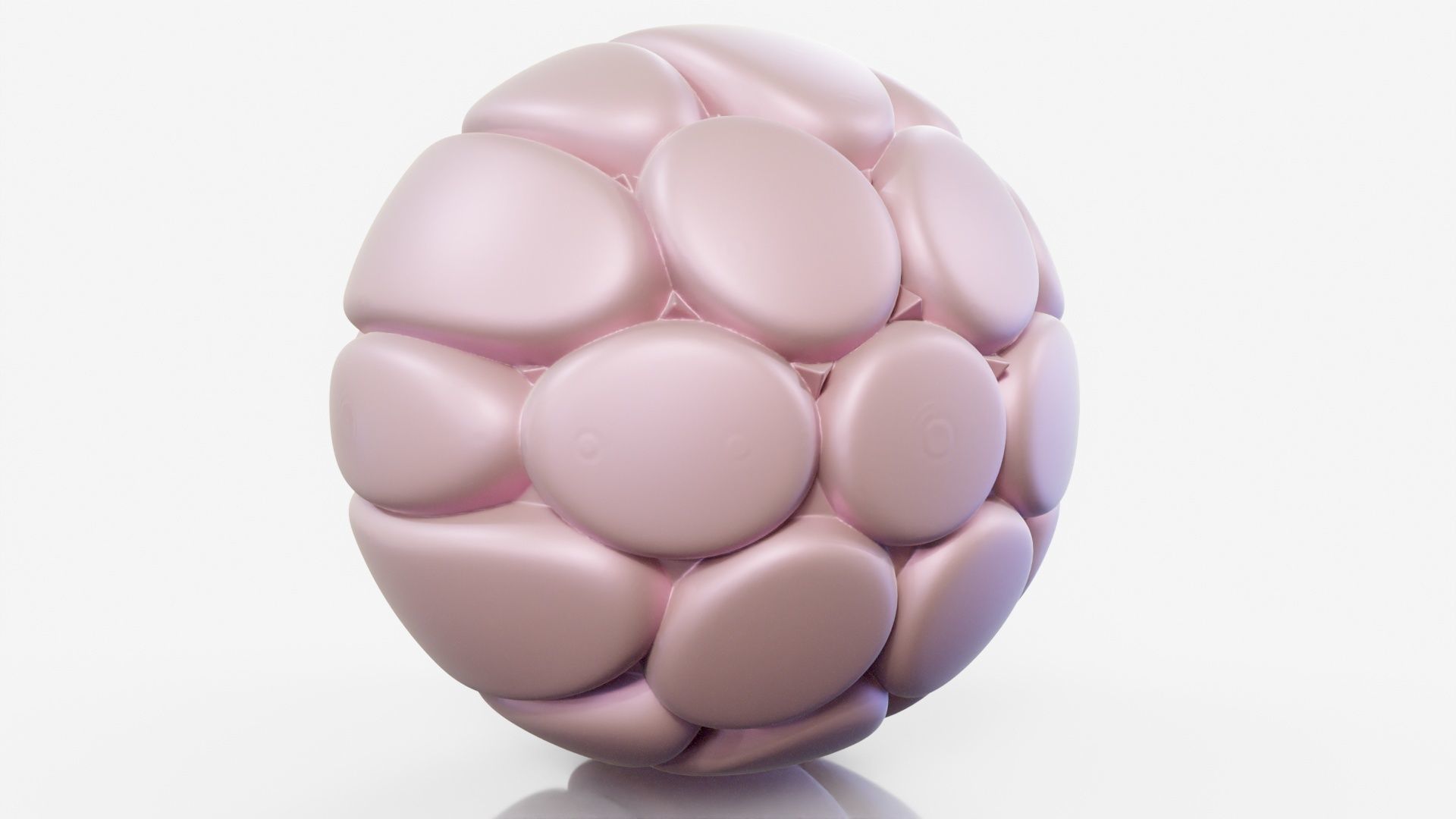 Flower ball 3D model_9