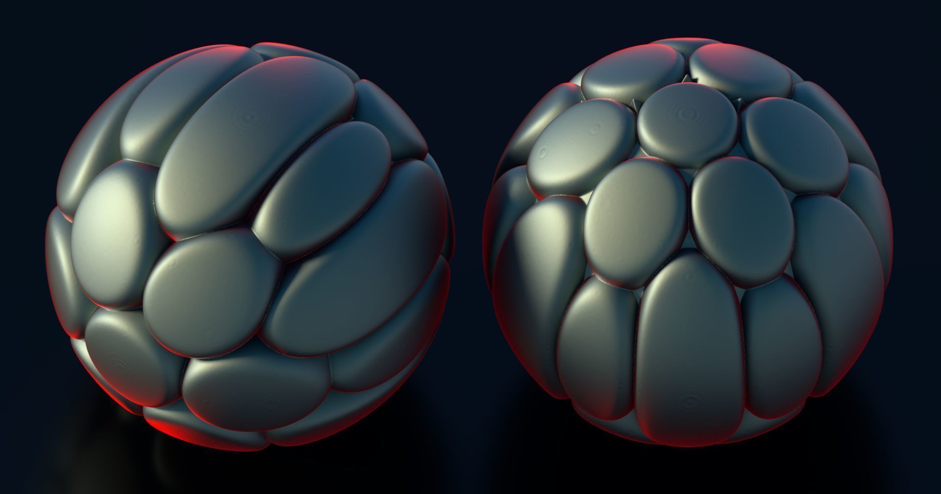 Flower ball 3D model_7