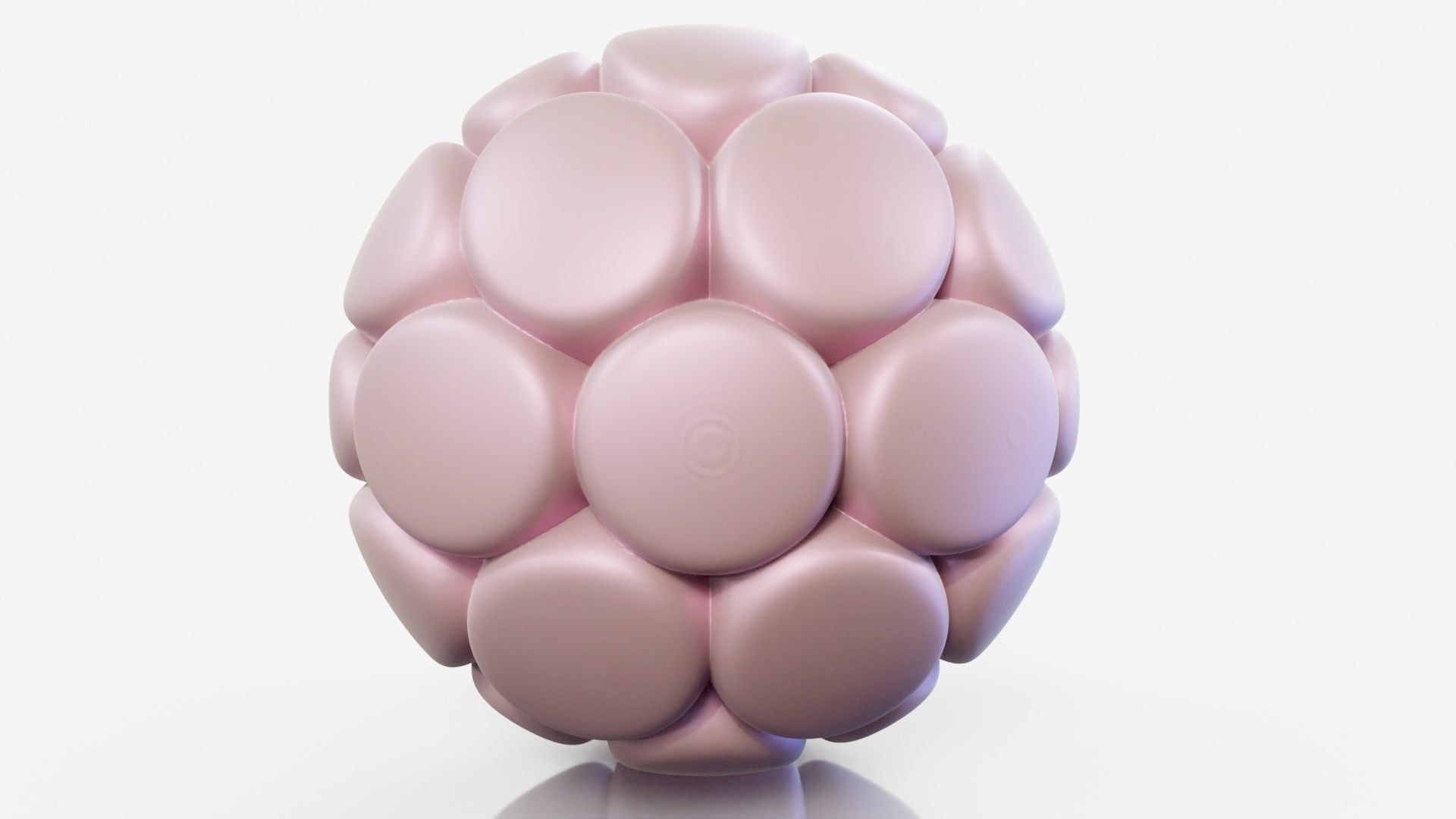 Flower ball 3D model_14