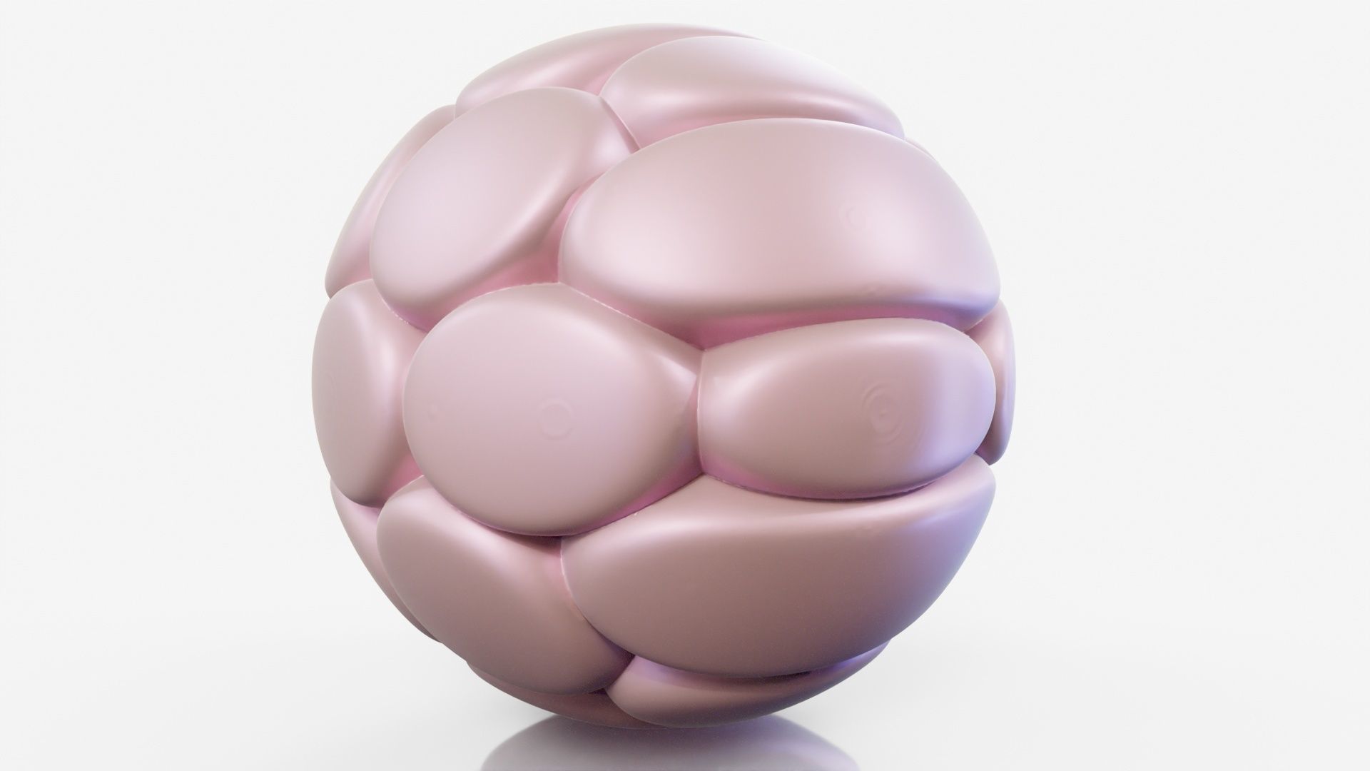 Flower ball 3D model_12