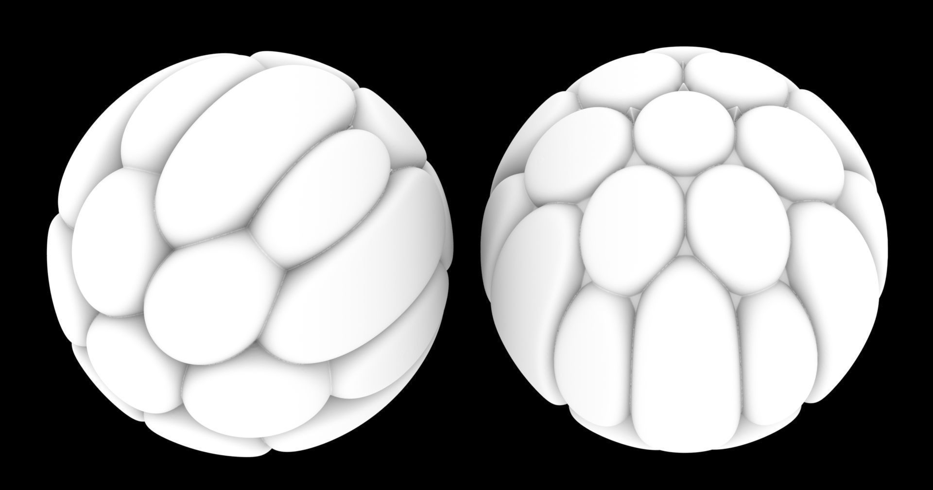 Flower ball 3D model_1