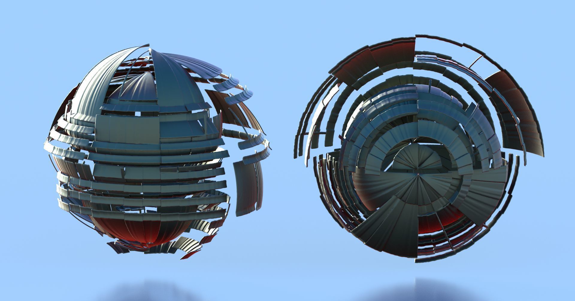 Darts egg 3D model_2