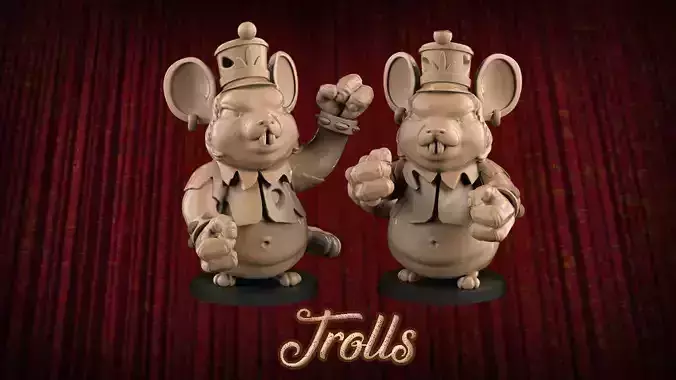 Trolls figurines 3D print model