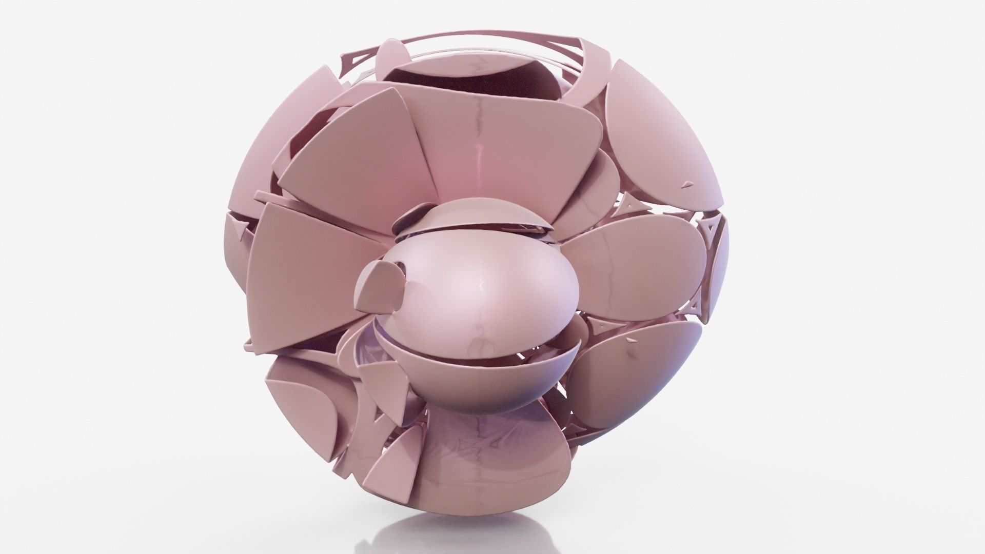 Bugface flower 3D model_11