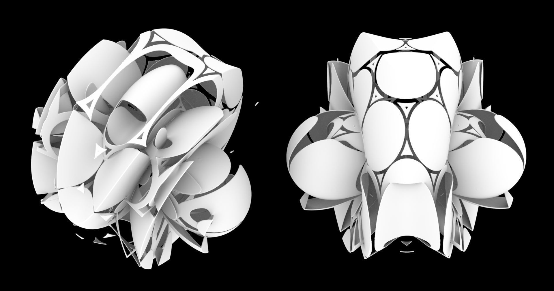 Bugface flower 3D model_1