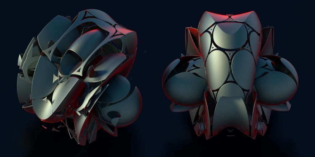 Bugface flower 3D model_7