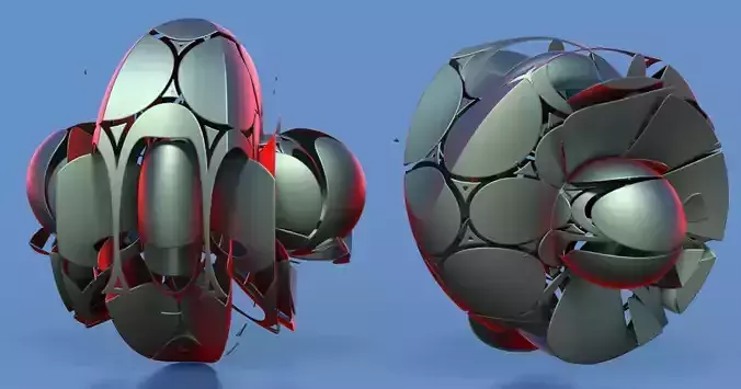 Bugface flower 3D model