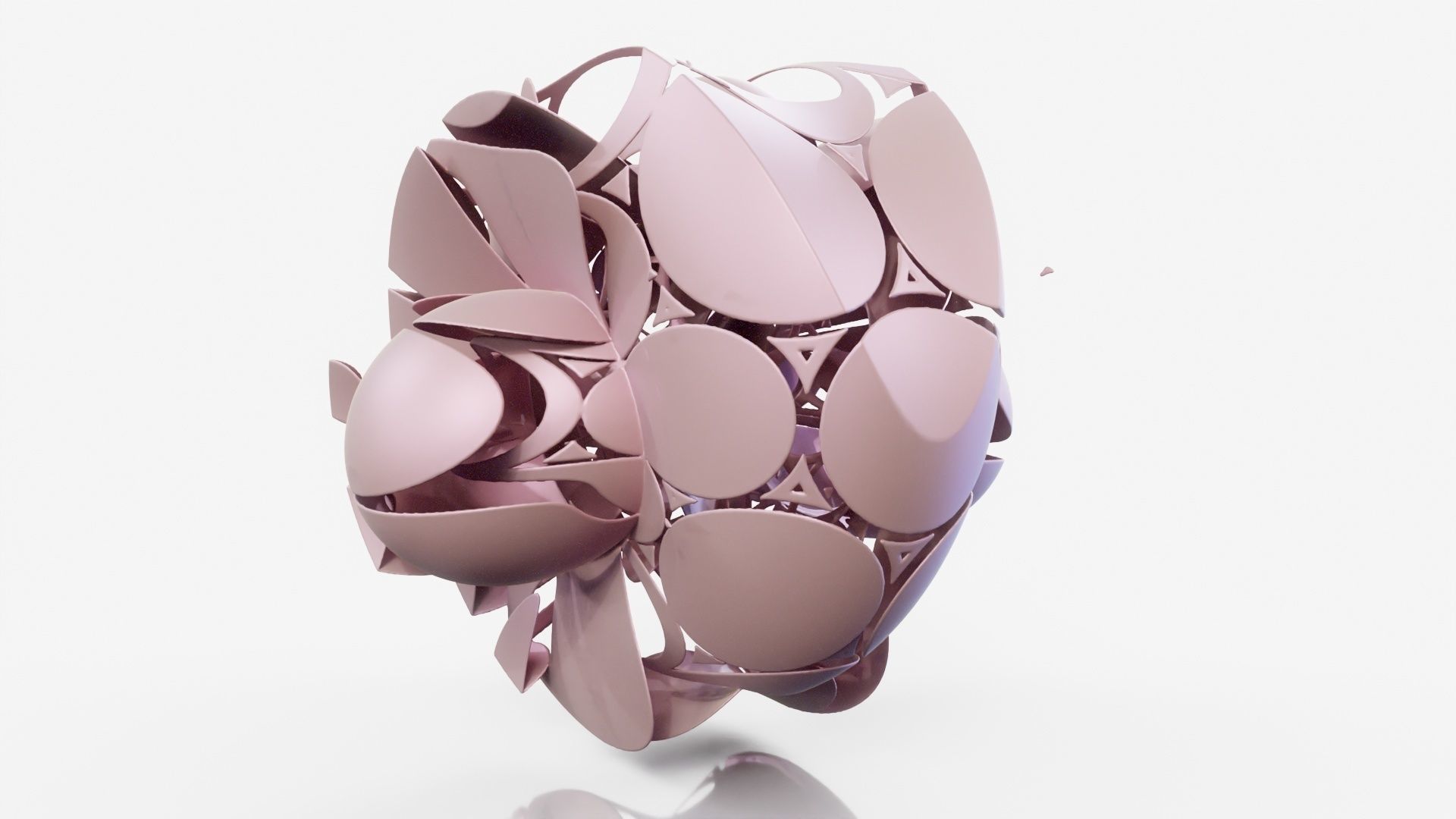 Bugface flower 3D model_9