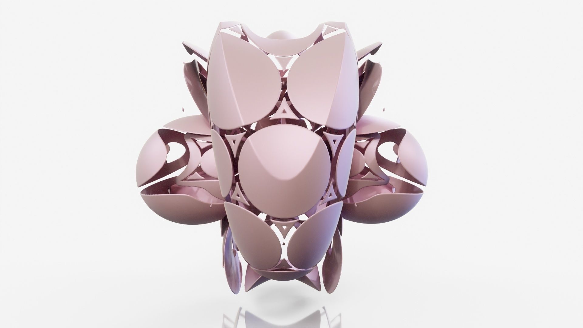 Bugface flower 3D model_8