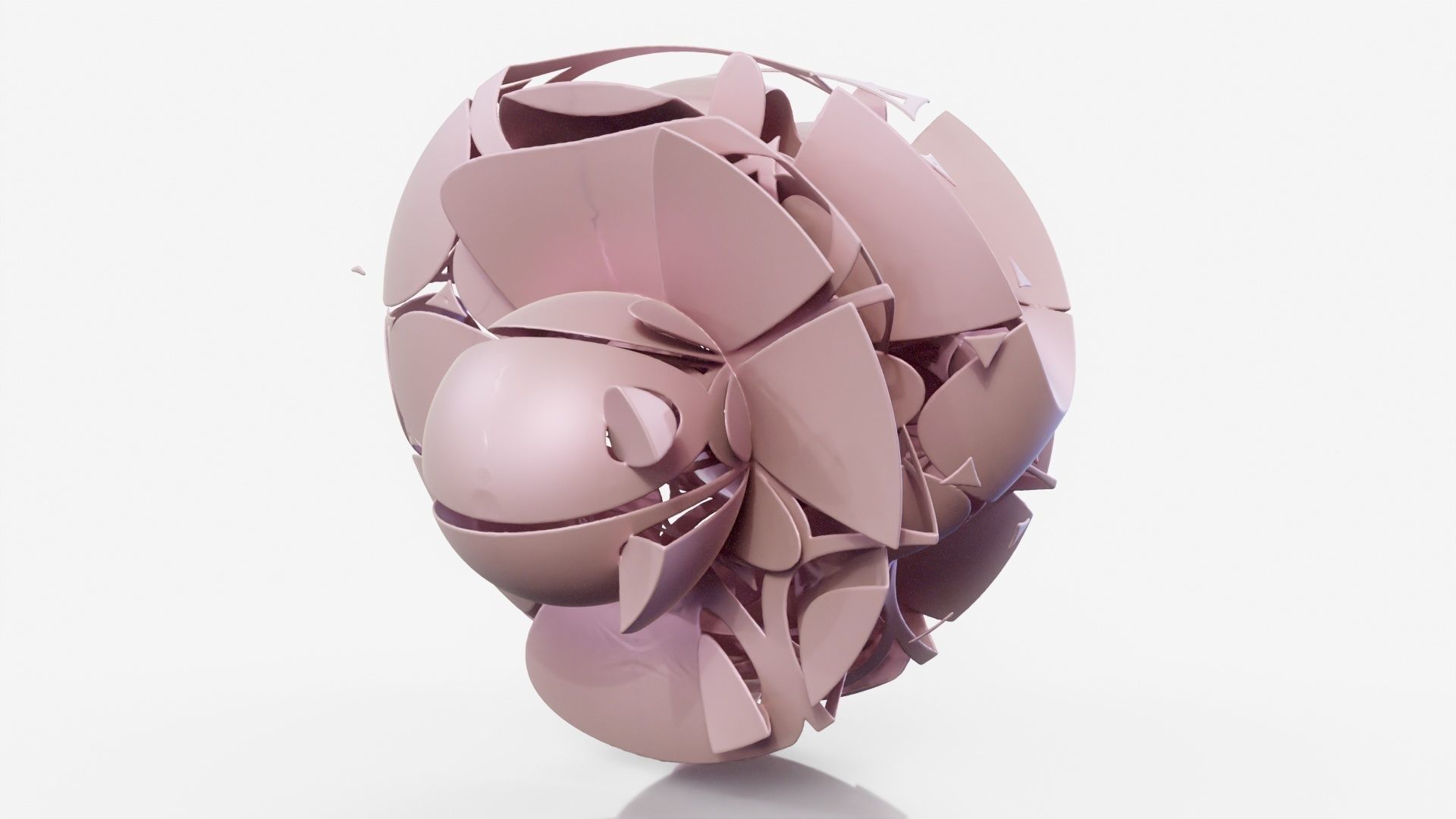 Bugface flower 3D model_16