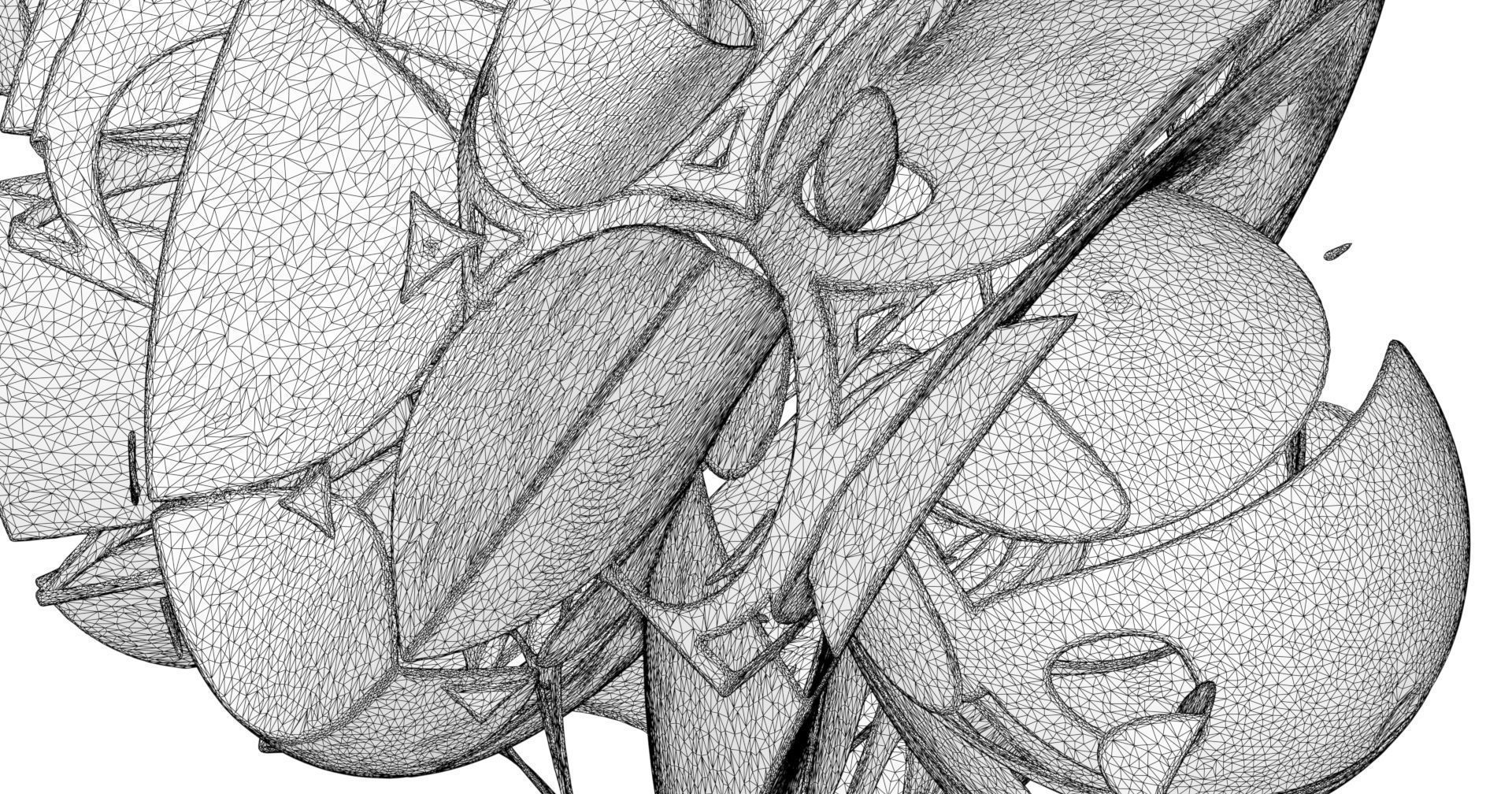 Bugface flower 3D model_6