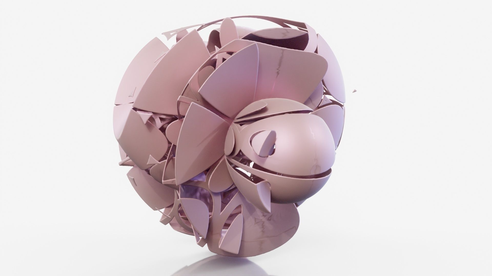 Bugface flower 3D model_12