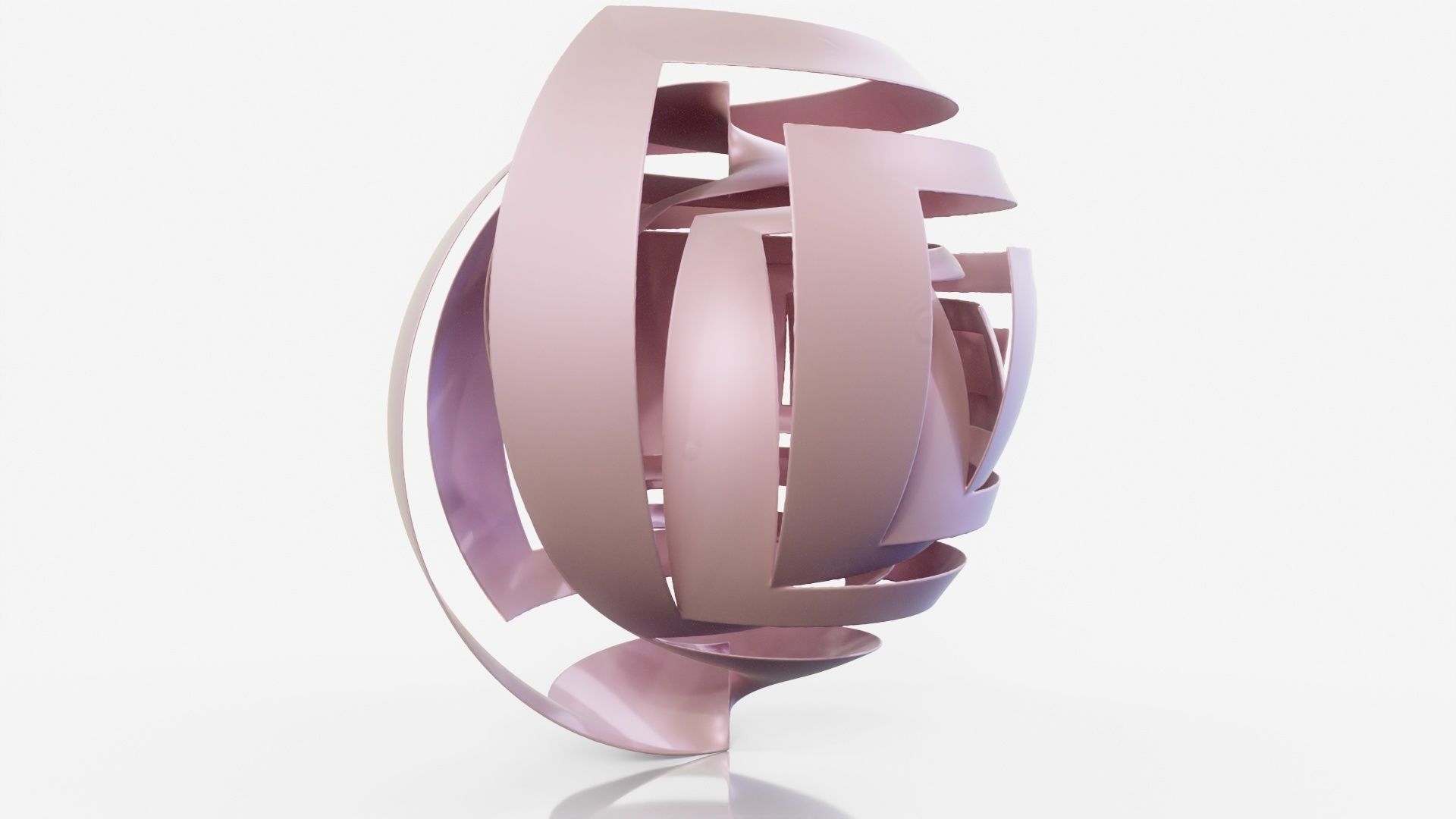 Bandage abstract sculpture 3D model_9