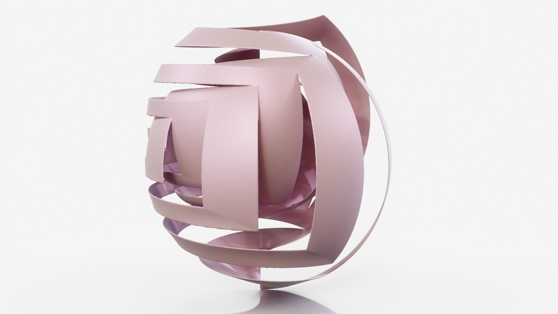 Bandage abstract sculpture 3D model_14