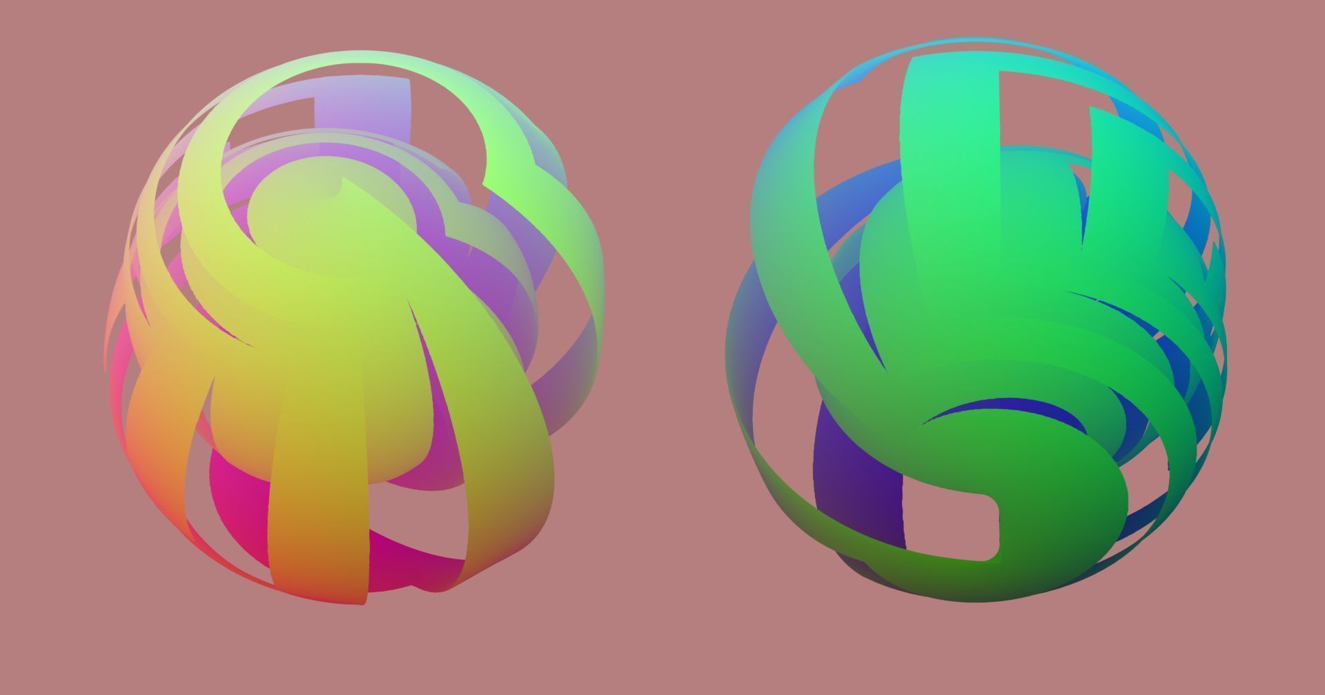 Bandage abstract sculpture 3D model_5