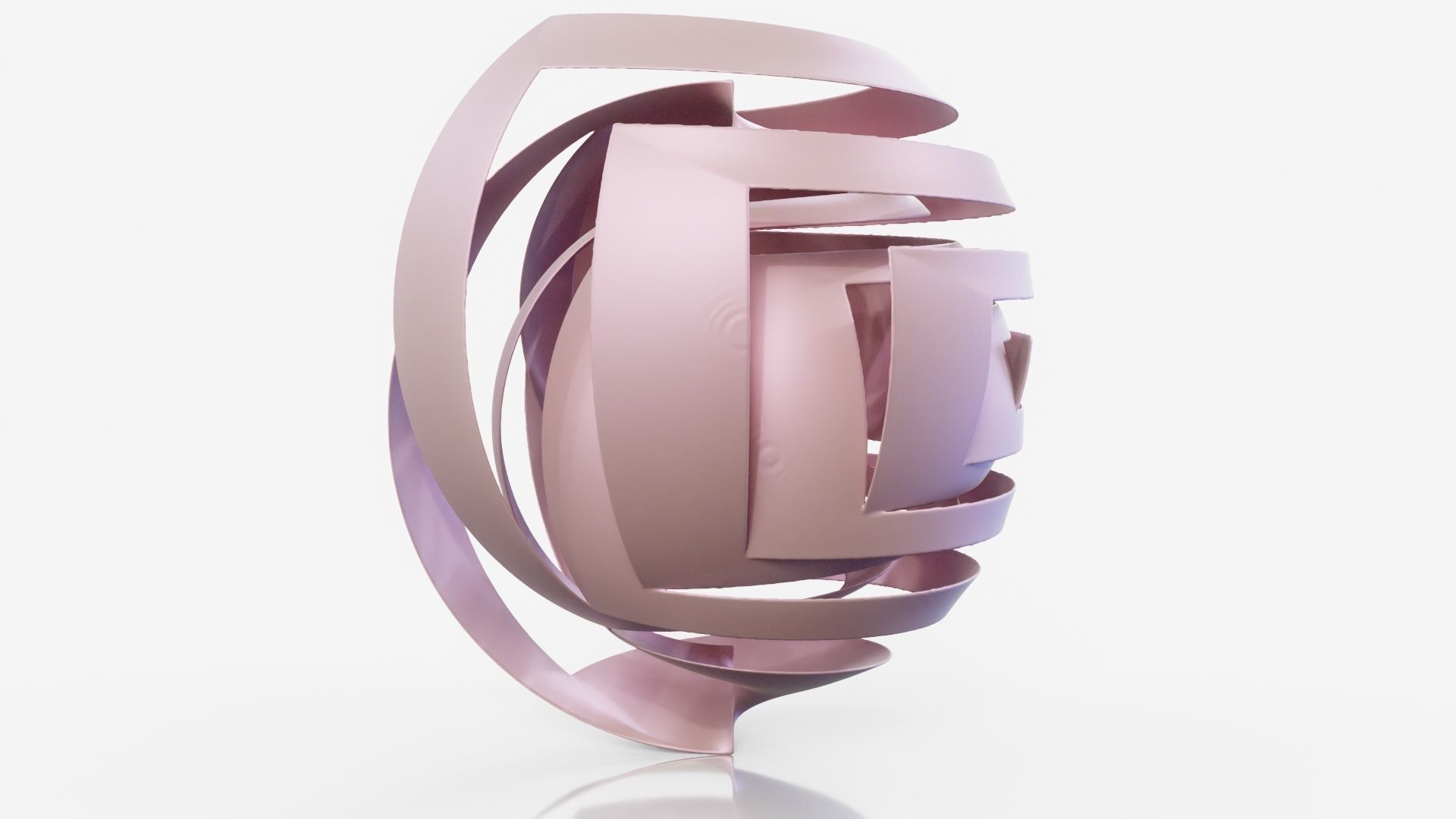 Bandage abstract sculpture 3D model_8