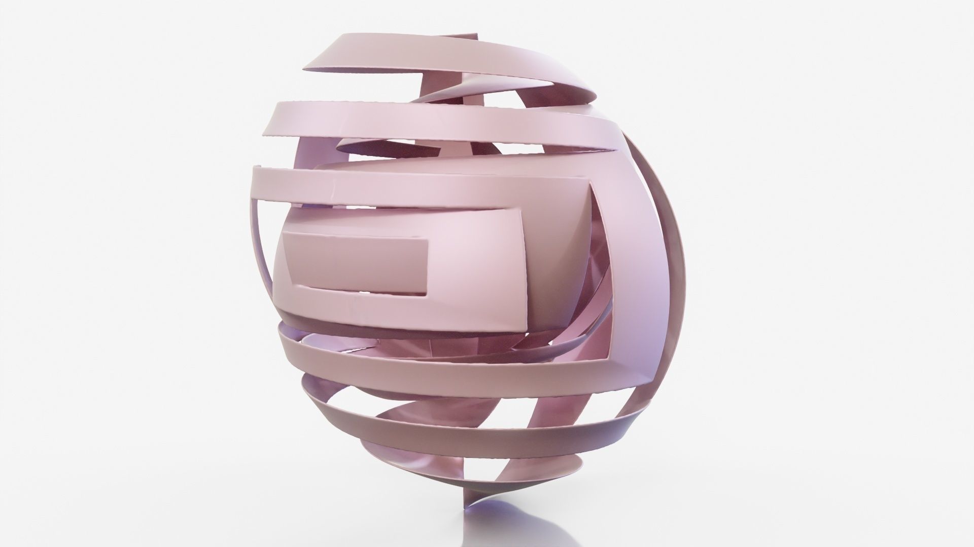 Bandage abstract sculpture 3D model_16