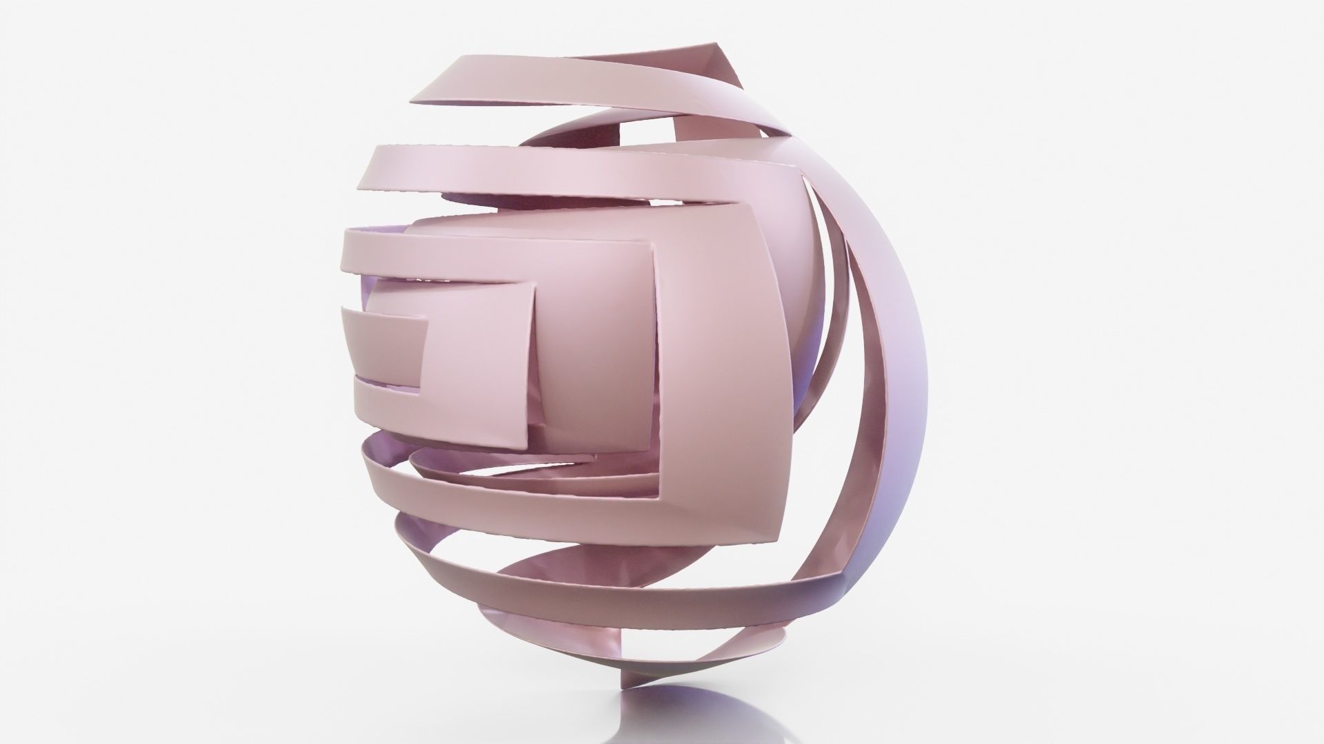 Bandage abstract sculpture 3D model_15