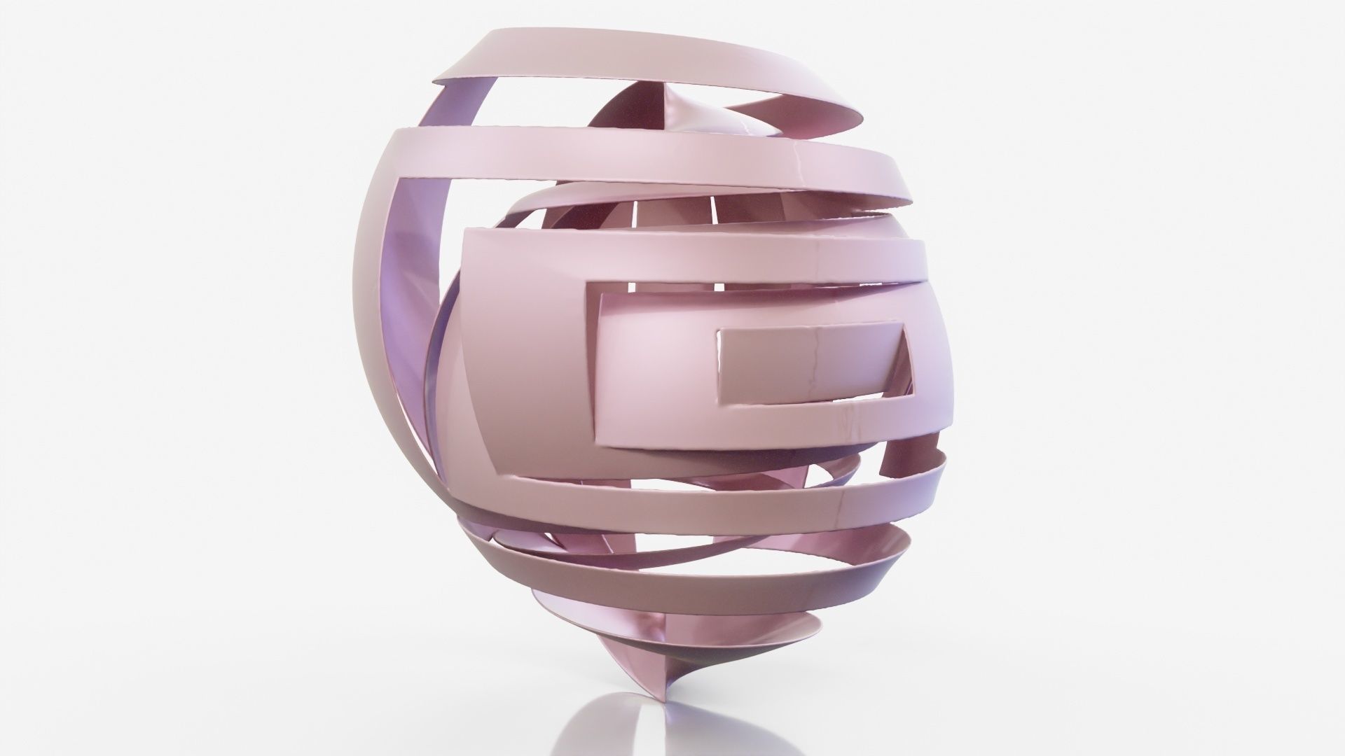 Bandage abstract sculpture 3D model_18