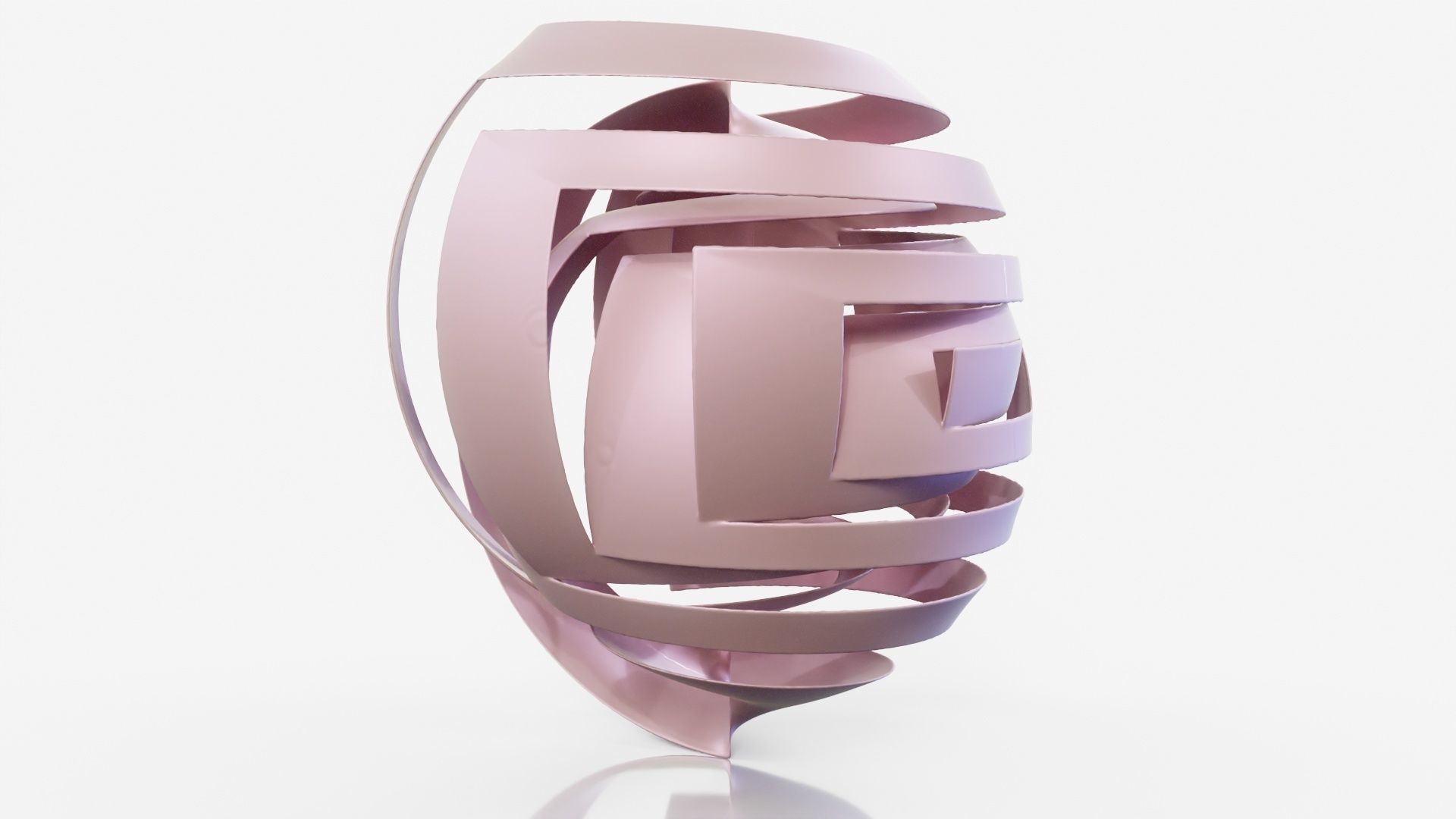 Bandage abstract sculpture 3D model_19