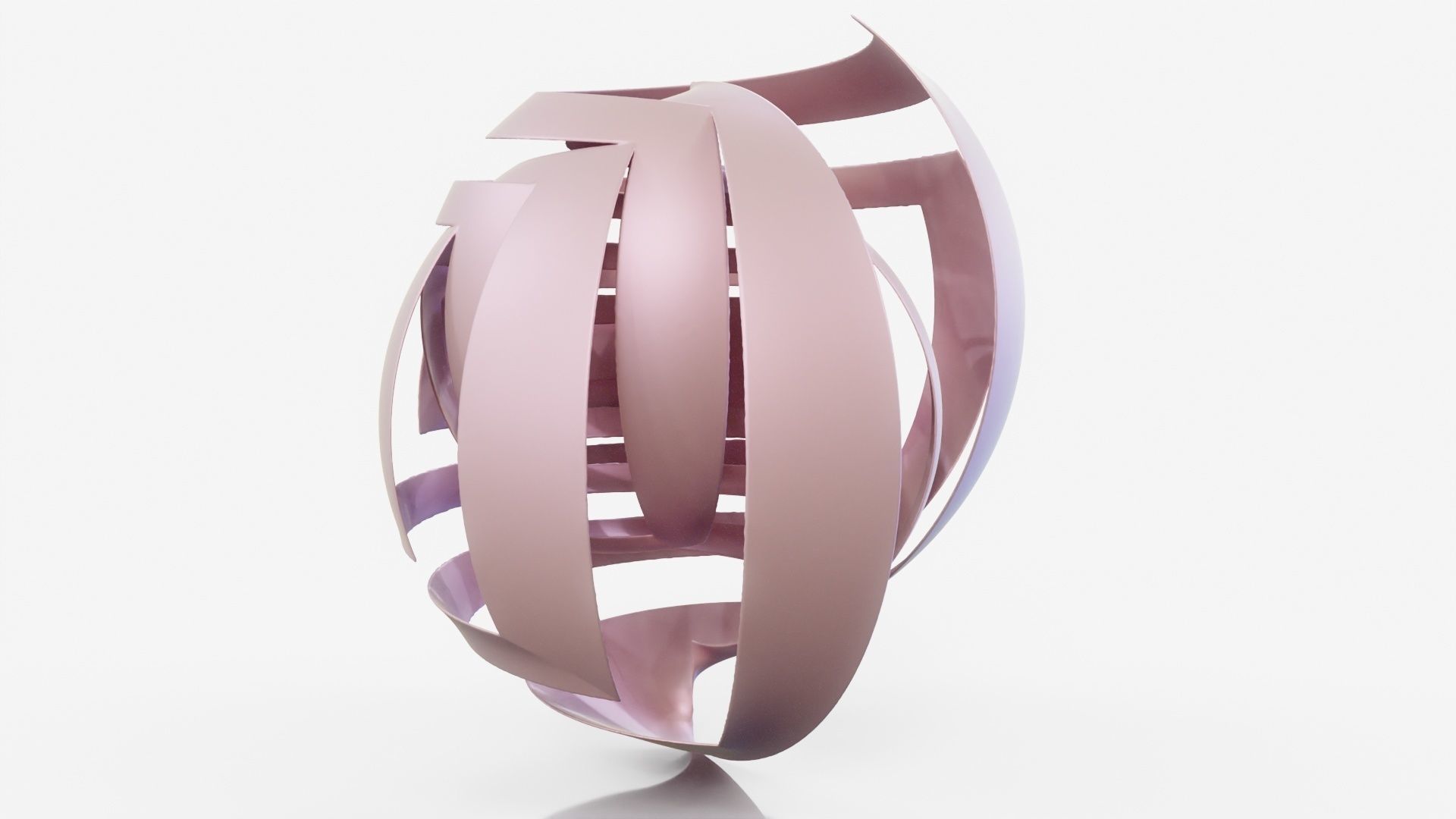 Bandage abstract sculpture 3D model_12