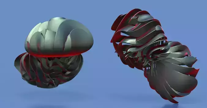 Architecture abstract sculpture 3D model
