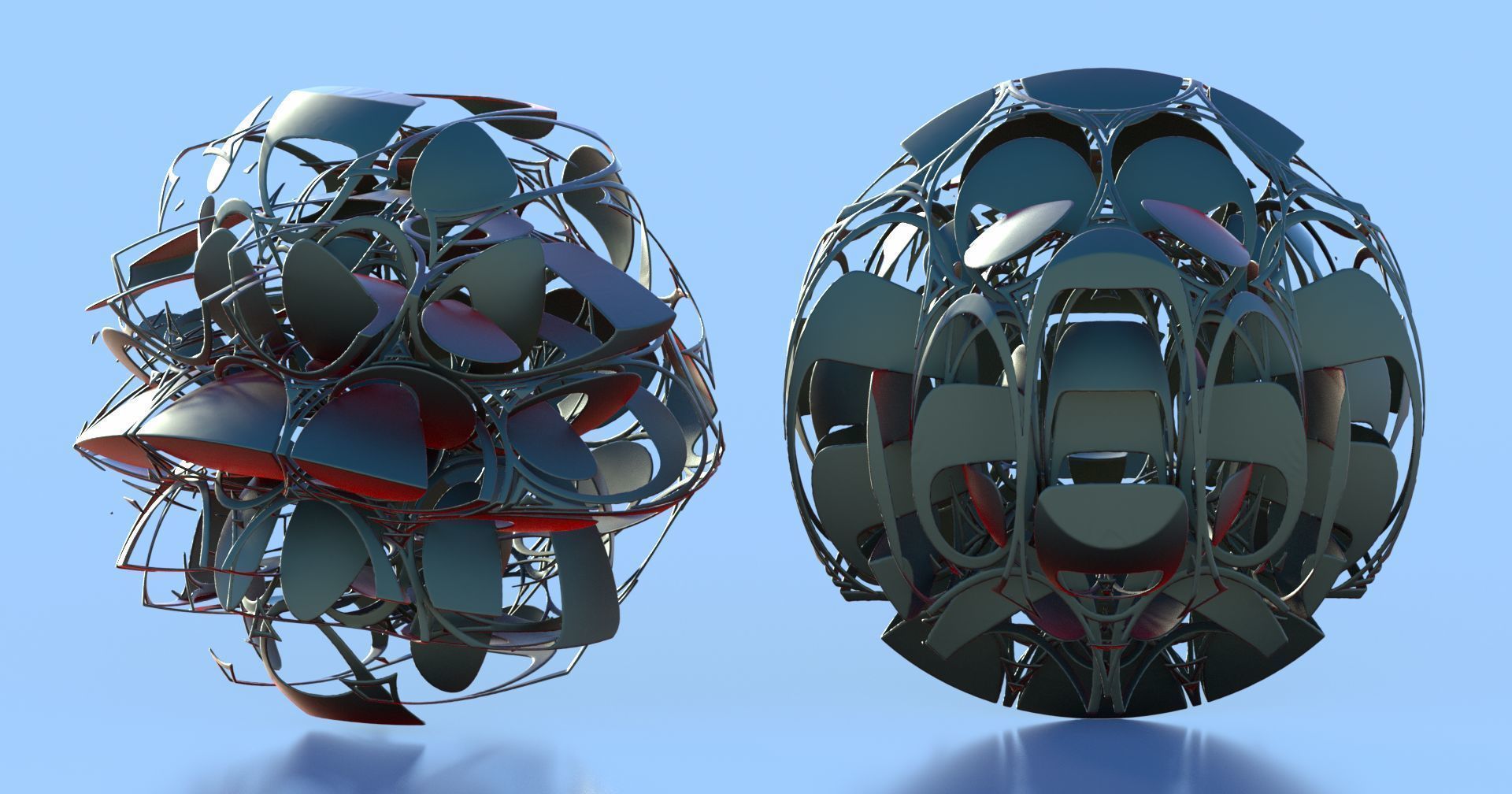 Amazing abstract sculpture 3D model_2