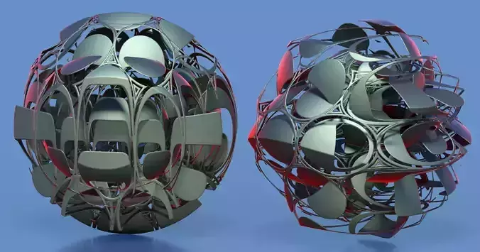 Amazing abstract sculpture 3D model