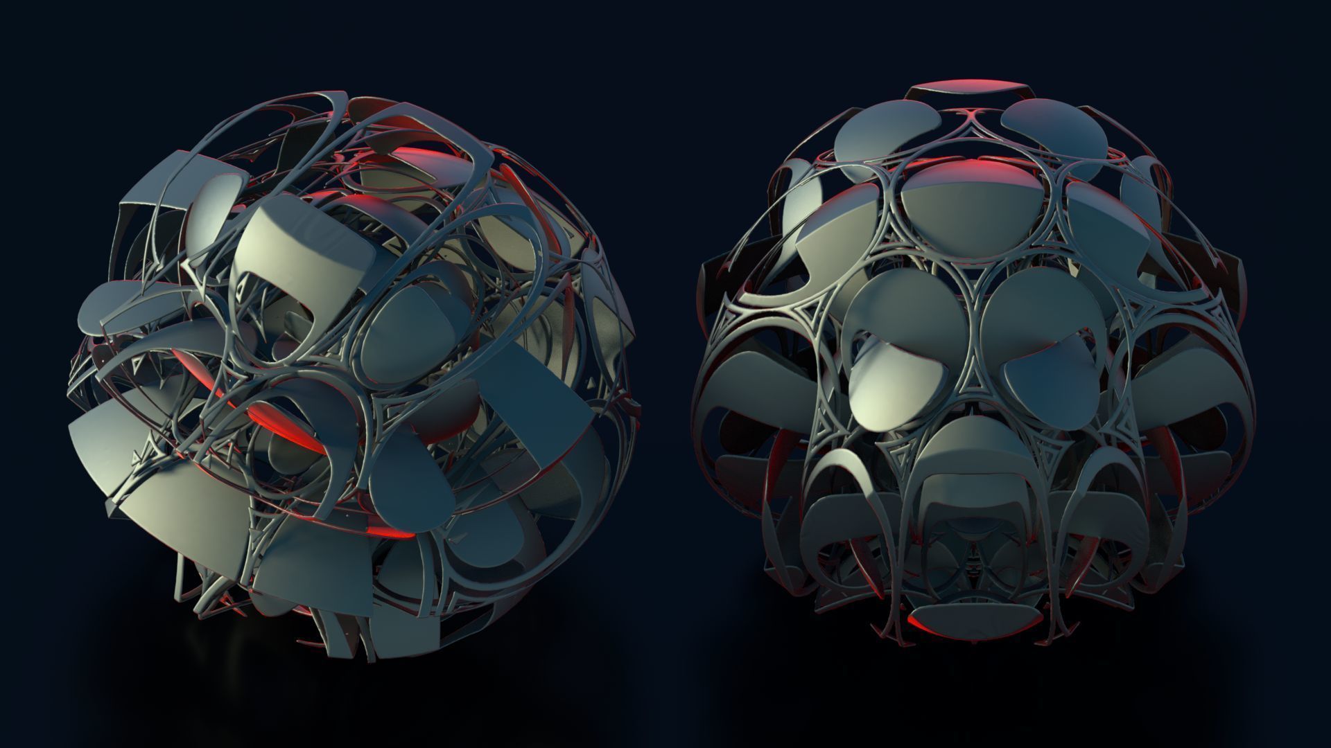 Amazing abstract sculpture 3D model_7